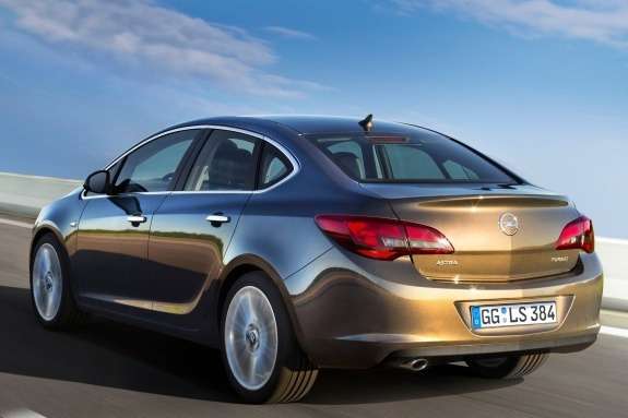 Opel Astra Sedan side-rear view