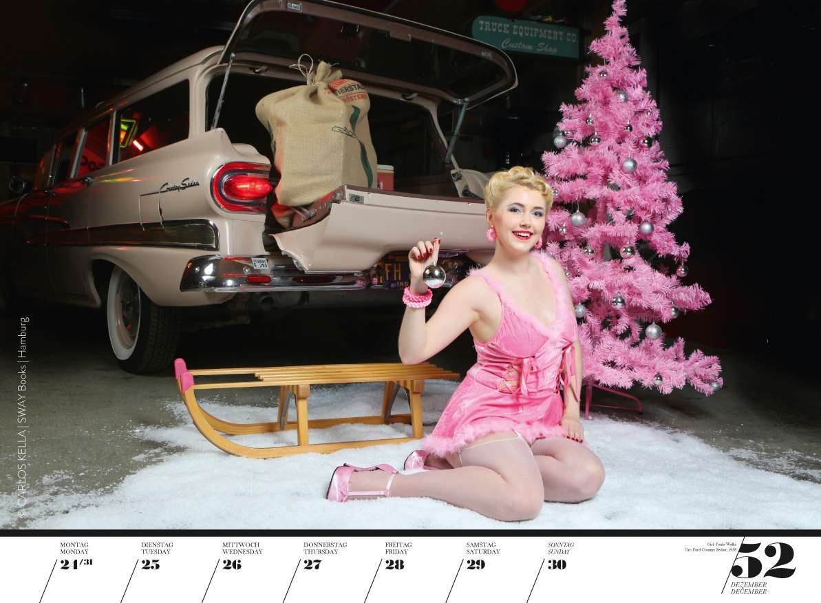 Юбилейный пин-ап календарь: девушки и легендарные машины — фото 798228