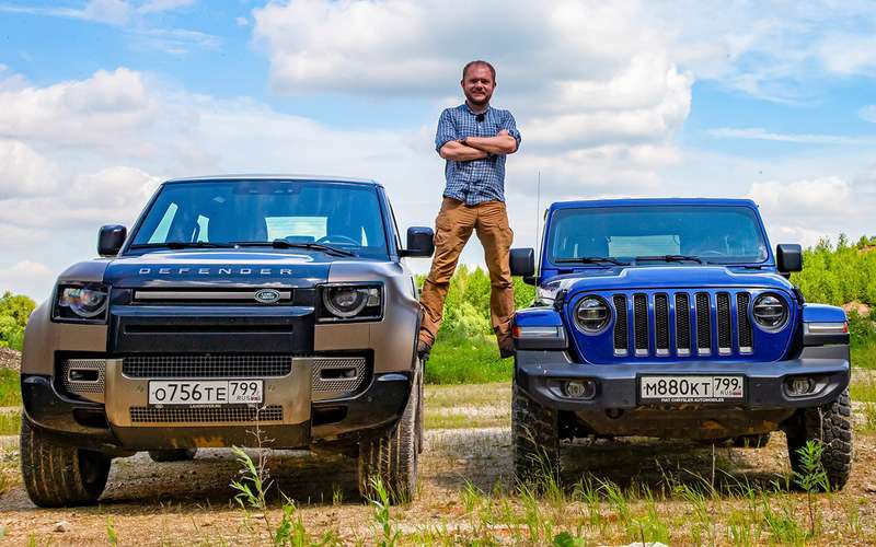 Jeep Wrangler и Land Rover Defender - тест в цифрах (и 3 факта об ископаемых)
