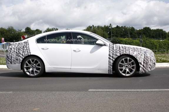 Facelifted Opel Insignia OPC side view