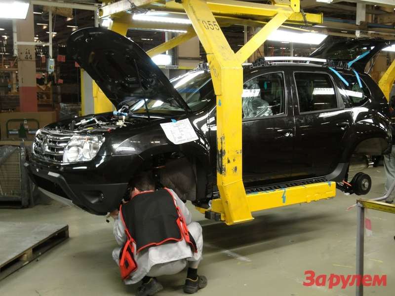 Сборка Renault Duster на заводе "Автофрамос"