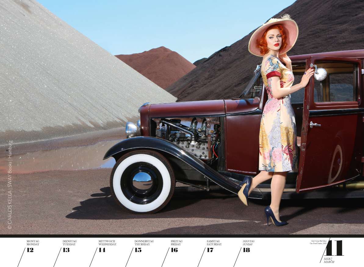 Юбилейный пин-ап календарь: девушки и легендарные машины — фото 798216