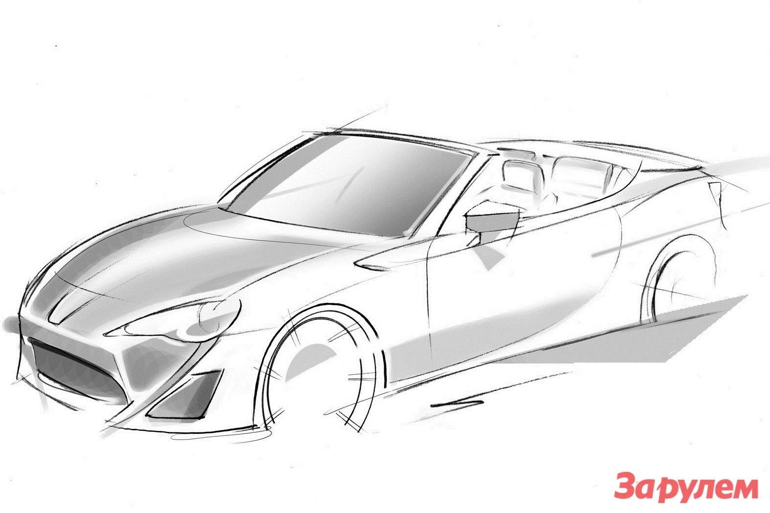Toyota GT 86 Open Concept first sketch