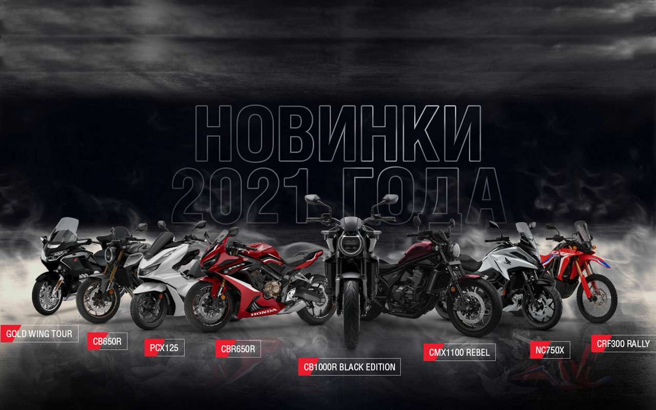 Honda представила 9 мотоновинок 2021 для России — фото 1209522