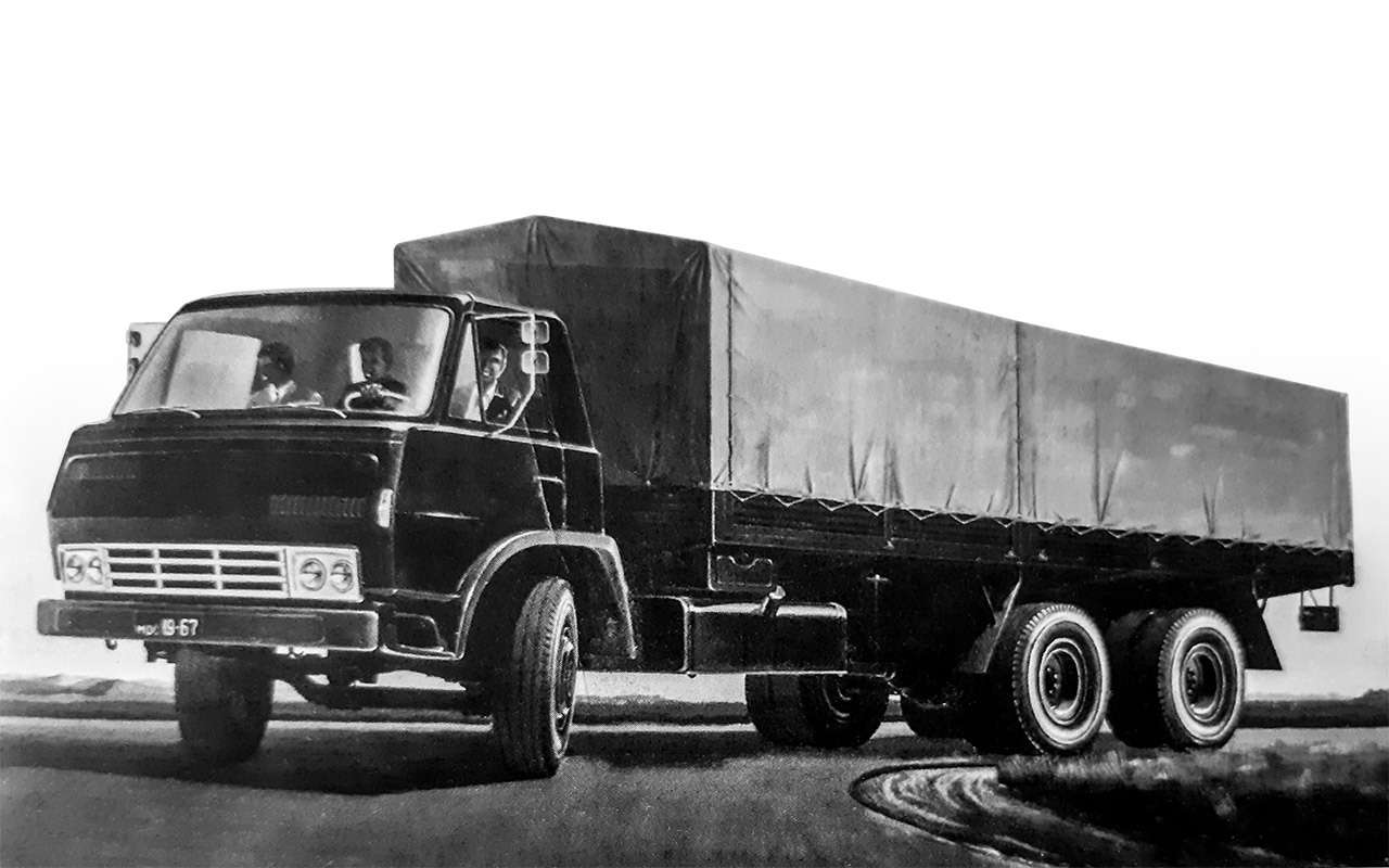Таким видел будущий грузовик инженер-художник Лев Самохин. Примерно таким он и стал.