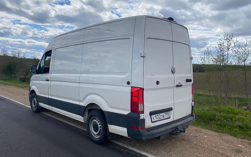 Volkswagen Crafter on a weekly test with our reader