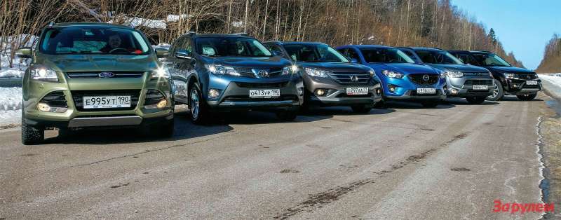 Ford Kuga, Suzuki Grand Vitara, Mitsubishi Outlander, Mazda CХ-5, Honda CR-V, Тoyota RAV4