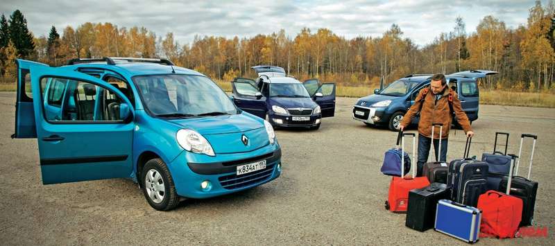Renault Kangoo, Škoda Roomster, Peugeot Partner Tepee