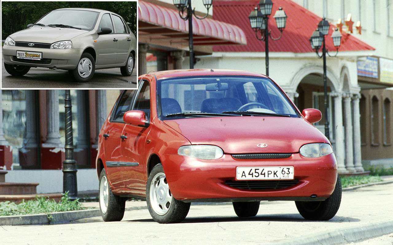 Первые образцы ВАЗ-1118, то есть Лады Калины, уже были очень похожи на серийный автомобиль. А то, что автомобиль лишился «узкоглазости», пошло ему только на пользу.
