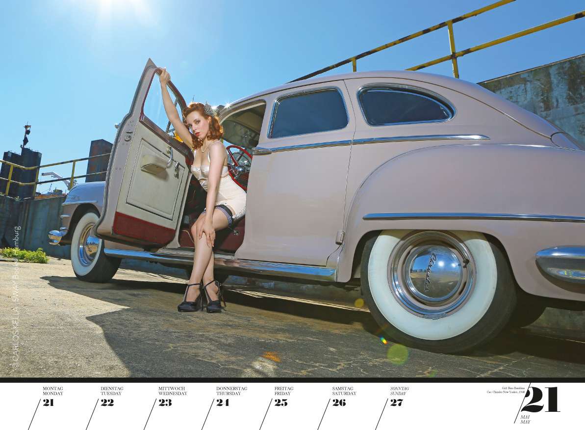 Юбилейный пин-ап календарь: девушки и легендарные машины — фото 798218