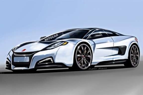 Rendering of the next Honda NSX by Autocar