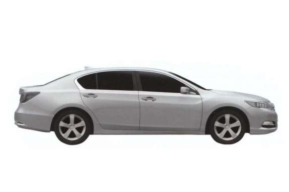 Acura RLX patent image side view