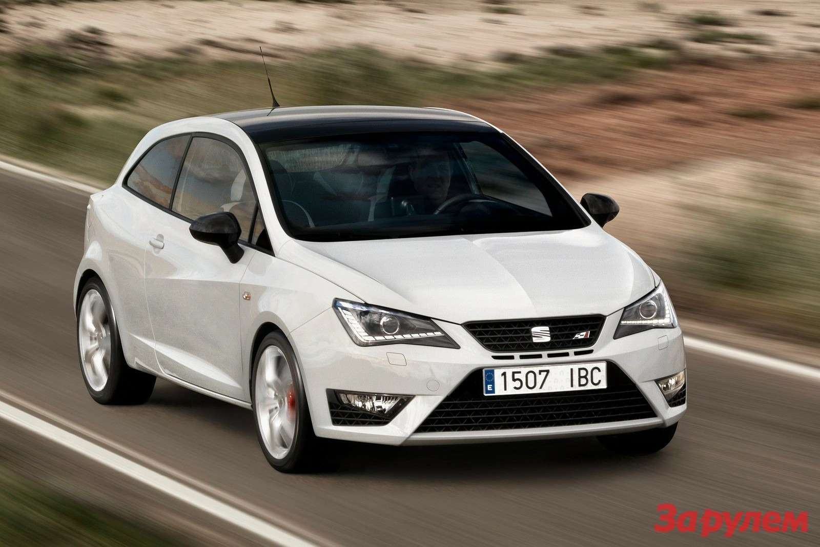 Facelifted SEAT Ibiza Cupra side-front view
